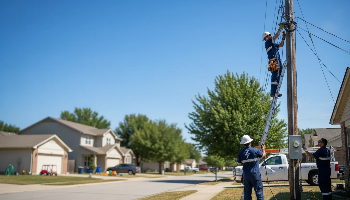 Residential electrician providing installation services in Giltner, NE